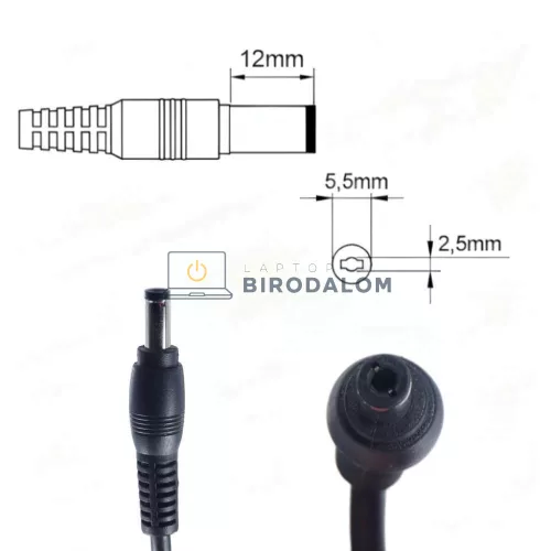 Lenovo  19V 4.474A (90W) 5.5x2.5mm OEM laptop töltő