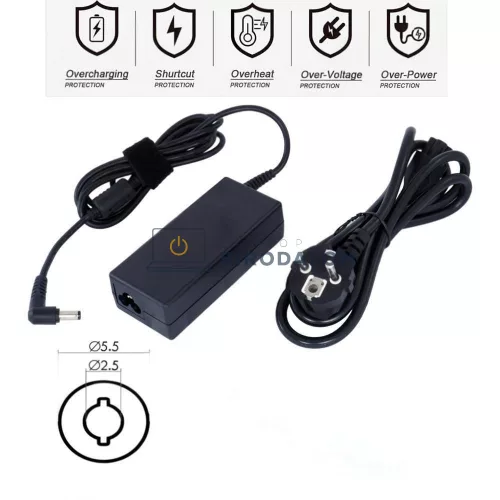 Fujitsu 20V 3.25A (65W) 5.5x2.5mm OEM laptop töltő – Amilo, LifeBook sorozat