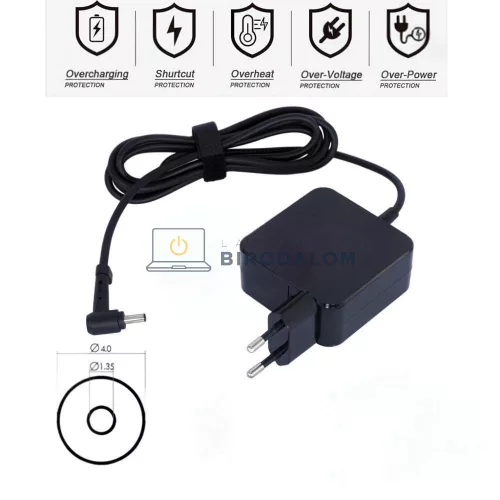 Asus 19V 2.37A (45W) 4.0x1.35mm OEM laptop töltő