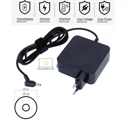 Asus 19V 3.42A (65W) 4.0x1.35mm OEM laptop töltő – X540, X556, X509, UX430, KM513