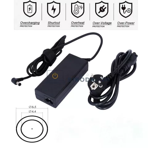 Sony VAIO SVF, SVE, SVS, PCG sorozat 19.5V 3.3A (65W) 6.5x4.4mm OEM laptop töltő