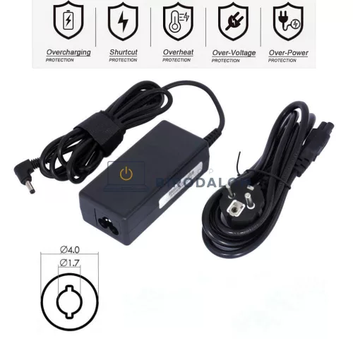 HP 19V 2.05A (40W) 4.0x1.7mm OEM laptop töltő – Mini 110, 210, 1000 sorozat