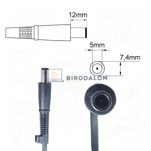 HP 18.5V 6.5A (120W) 7.5x5.0mm OEM laptop töltő