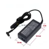 HP 19.5V 3.33A (65W) 4.5x3.0mm OEM laptop töltő – ProBook 430/440/450/470 G4, EliteBook 840/850 G4, 