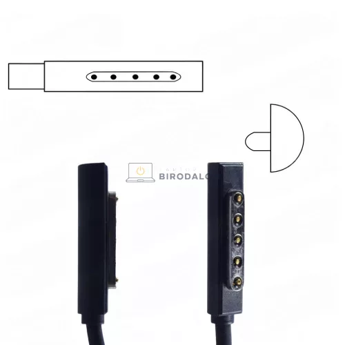 Microsoft Surface Pro 1/2, RT OEM töltő, 12V 2A 24W