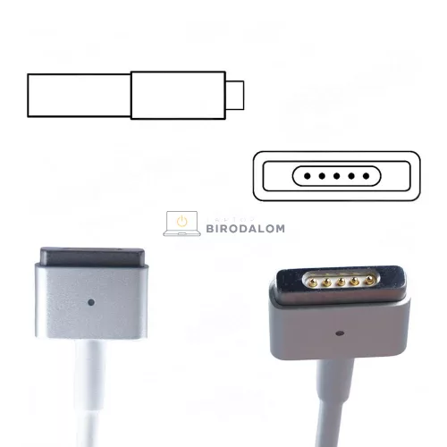 Apple 14.85V 3.05A (45W) MagSafe 2 Gyári laptop töltő