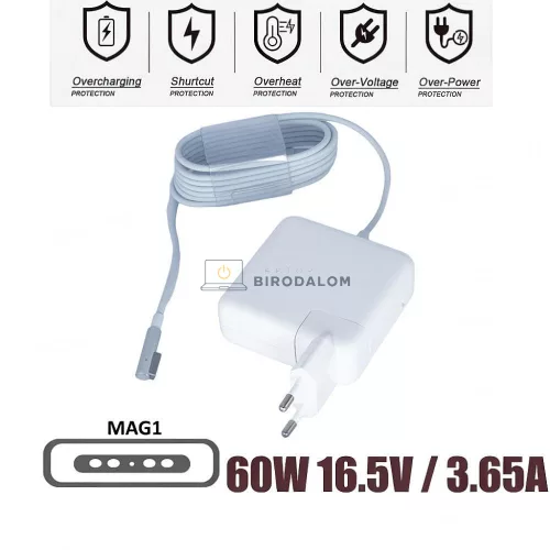 Apple 16.5V 3.65A (60W) MagSafe 1 OEM laptop töltő – MacBook A1278, A1342, A1181