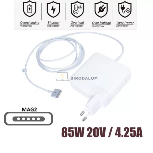 Apple 20V 4.25A (85W) MagSafe 2 OEM laptop töltő – MacBook Pro Retina, Air A1369