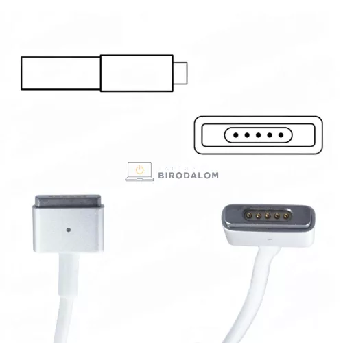Apple 20V 4.25A (85W) MagSafe 2 OEM laptop töltő – MacBook Pro Retina, Air A1369