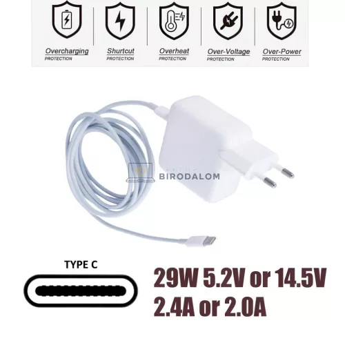 Apple 5.2V 2.4A (29W) Type-C Gyári laptop töltő