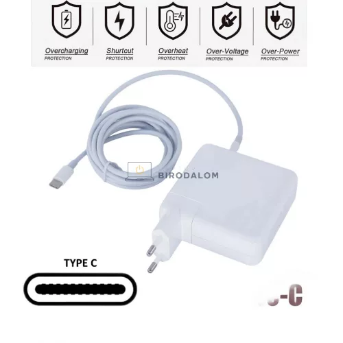 Apple 20.2V 4.3A (87W) USB-C OEM laptop töltő – MacBook Pro A1719, A1990, A2442