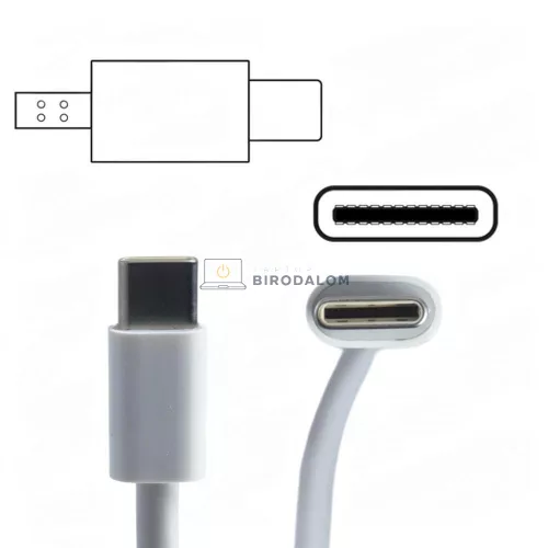 Apple 20.2V 4.3A (87W) USB-C OEM laptop töltő – MacBook Pro A1719, A1990, A2442