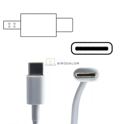 Apple 20.3V 3A (61W) USB-C OEM laptop töltő – MacBook Pro 13" (2016–2020), MacBook Air