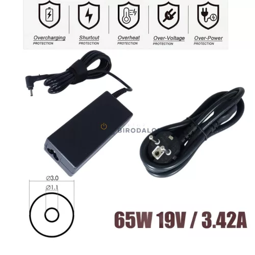 Acer Aspire 3 A315, Aspire 5 A515, Swift SF114 19V 3.42A (65W) OEM laptop töltő, fekete