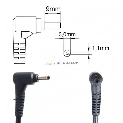 Acer Aspire 3 A315, Aspire 5 A515, Swift SF114 19V 3.42A (65W) OEM laptop töltő, fekete