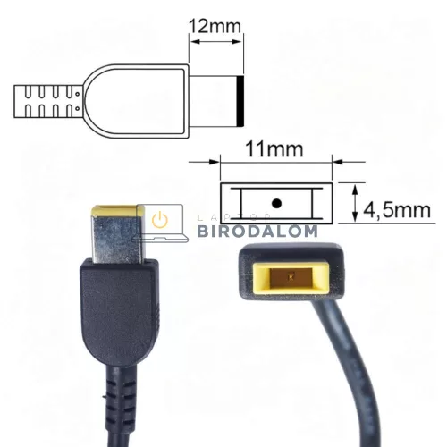 Lenovo 20V 6.75A (135W) Slim Tip OEM laptop töltő – IdeaPad L340, Y50, Y530, Y70, Legion Y520, Legio