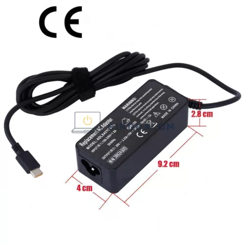 Lenovo ThinkPad T470 T480 T570 T580 X1 Carbon A275 A285 E480 20V 2.25A (45W) Type-C OEM laptop töltő