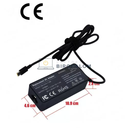 Lenovo 20V 3.25A (65W) Type-C OEM laptop töltő – ThinkPad L, E, P, A sorozat