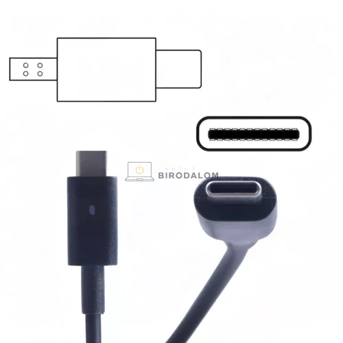 Dell 20V 1.5A (30W) Type-C OEM laptop töltő – Latitude 7275, XPS 12, XPS 13 9365