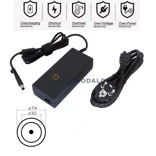 HP 18.5V 6.5A (120W) 7.4x5.0mm OEM laptop töltő – Pavilion DV6/DV7/DV8, HDX18, EliteBook