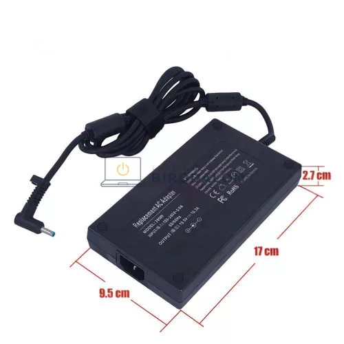 HP 19.5V 10.3A (200W) 4.5x3.0mm OEM laptop töltő – OMEN 15/17, EliteBook 8560w, ZBook 15/17