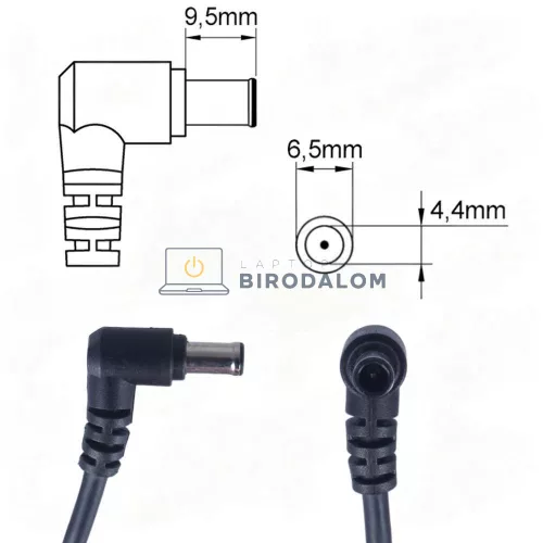 Sony VAIO 150W (19.5V 7.7A, 6.5x4.4mm) OEM laptop töltő – PCG-K17, PCG-FR315