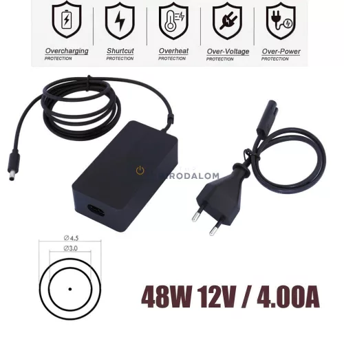 Microsoft Surface Pro 3 Docking Station 12V 4A (48W) 4.5x3.0mm OEM laptop töltő