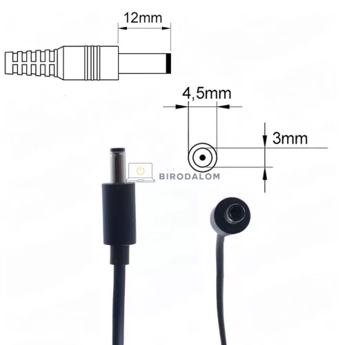 Microsoft Surface Pro 3 Docking Station 12V 4A (48W) 4.5x3.0mm OEM laptop töltő