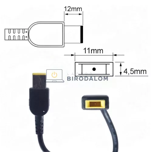 Lenovo 150W (19.5V 7.7A) Slim Tip USB OEM laptop töltő – A540, A740, S4040