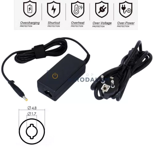 Sony 10.5V 4.3A (45W) 4.8x1.7mm OEM laptop töltő – Vaio Duo 10/11/13, SVP132A1CM