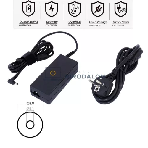 Samsung 60W (19V 3.16A, 3.0x1.1mm) OEM laptop töltő – ASUS TAICHI, UX sorozat