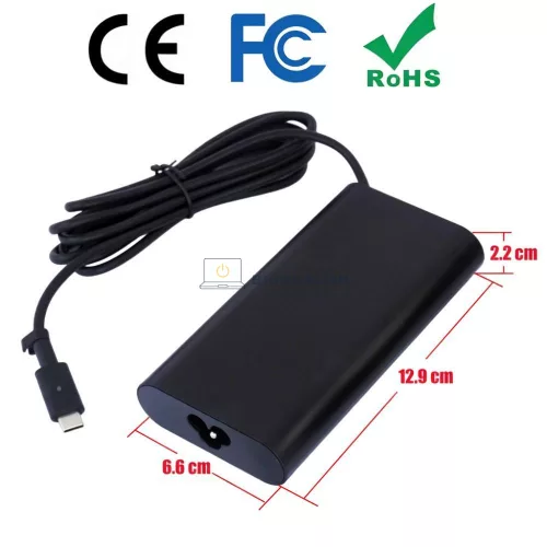 Dell Latitude 5280 5420 5480 5580 7280 7380 7480, Precision 5760 90W USB Type-C OEM laptop töltő
