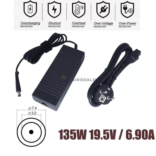 HP 19.5V 6.9A (135W) 7.4x5.0mm Gyári laptop töltő