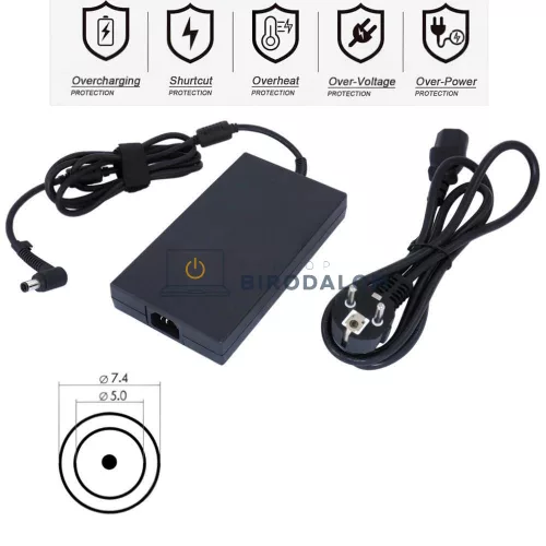 HP 19.5V 10.3A (200W) 7.4x5.0mm OEM laptop töltő – EliteBook 8560w/8570w/8740w/8760w/8770w, ZBook 15