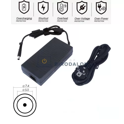 HP 19V 9.5A (180W) 7.4x5.0mm OEM laptop töltő – TouchSmart IQ, ZBook, Pavilion