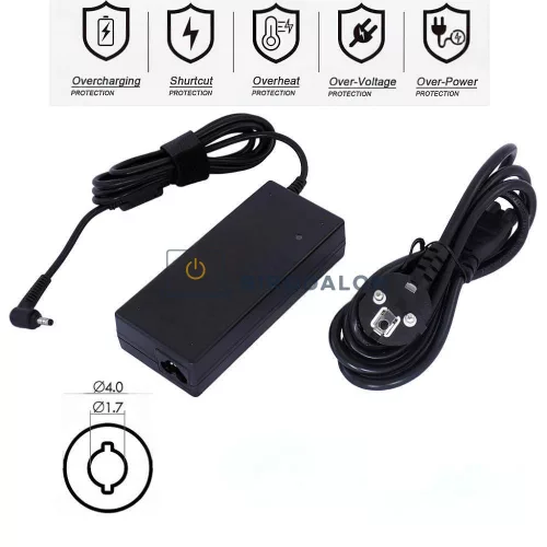 Asus / Toshiba / Acer 19V 4.74A (90W) 4.0×1.7mm OEM laptop töltő