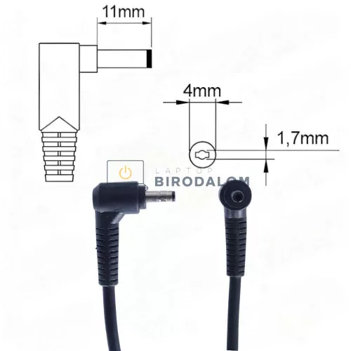 Asus / Toshiba / Acer 19V 4.74A (90W) 4.0×1.7mm OEM laptop töltő
