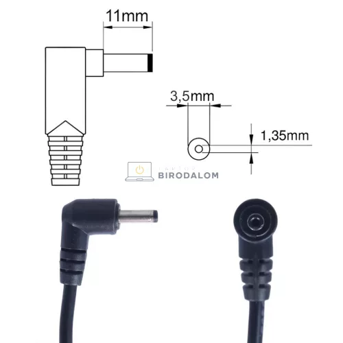 Universal 5V 3A (15W) 3.5x1.35mm Gyári laptop töltő