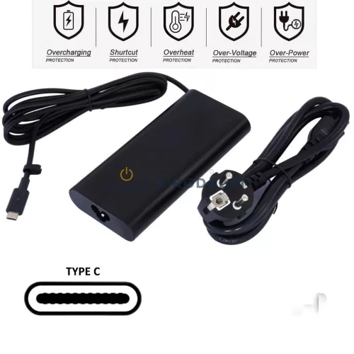 Dell, Asus 20V 6.5A (130W) Type-C OEM laptop töltő