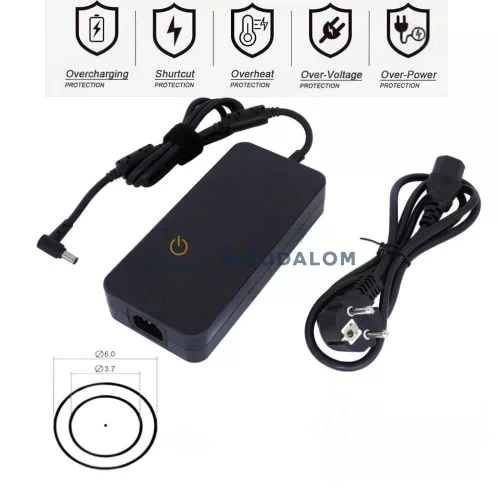 Asus ROG G513, G533, G713, G733, G703, GX703, GX551, NR2202 280W OEM laptop töltő, 20V 14A, 6.0x3.7m