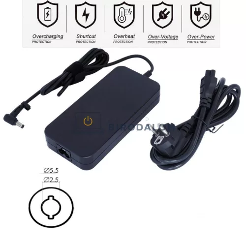 Asus ROG G50, G53, G55, G531, GL503 sorozat 150W OEM laptop töltő, 19.5V 7.7A, 5.5x2.5mm