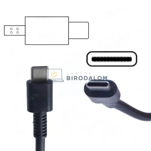 HP EliteBook, Spectre x360, ProBook 20V 4.5A (90W) USB Type-C OEM laptop töltő