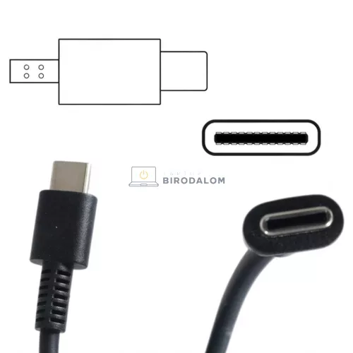 HP 20V 2.25A (45W) USB Type-C OEM laptop töltő (Spectre 13, Spectre x360 13, ZBook 14, ZBook 15)