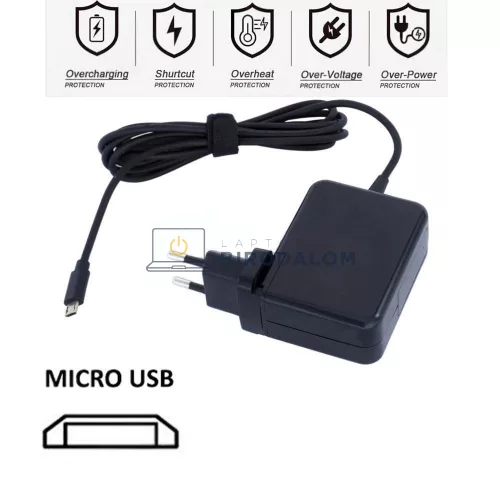 Dell 19.5V 1.2A 24W Micro USB OEM laptop töltő (Venue 7, 8, 10, 11 Pro, táblagép)