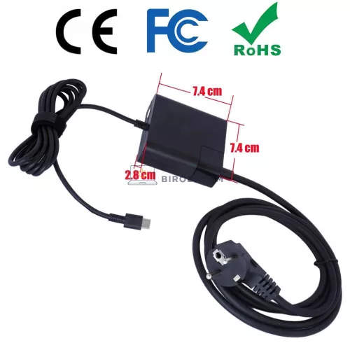 HP 20V 3.25A (65W) USB Type-C OEM laptop töltő (Dragonfly 13)