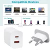 Samsung 65W GaN USB-C + USB-A univerzális töltő adapter, fehér