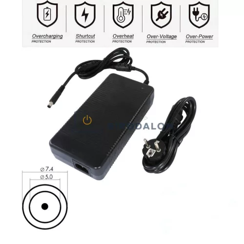 Dell 19.5V 16.9A (330W) 7.4x5.0mm OEM laptop töltő – Alienware M18x, x17, m17, G15, Area-51m