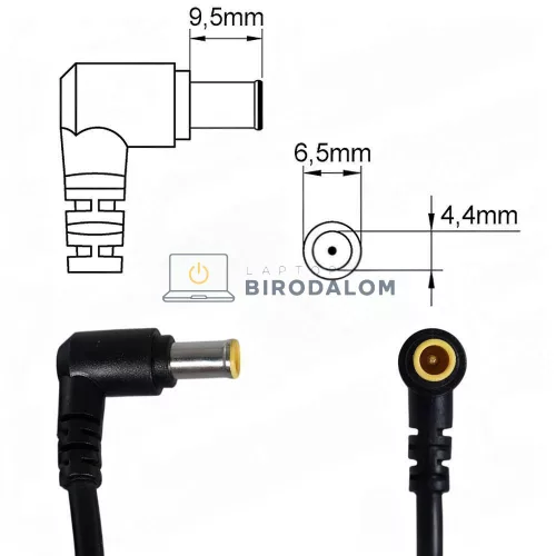 LG 19V 3.42A (65W) 6.5x4.4mm OEM monitor adapter