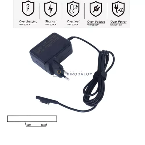 Microsoft 15V 1.6A (24W) Surface OEM laptop töltő