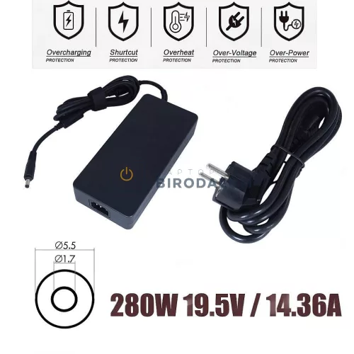Acer Predator Helios 300 PH317-56 PH315-55 Nitro 5 AN515-46 AN515-58 19.5V 14.36A (280W) 5.5x1.7mm O